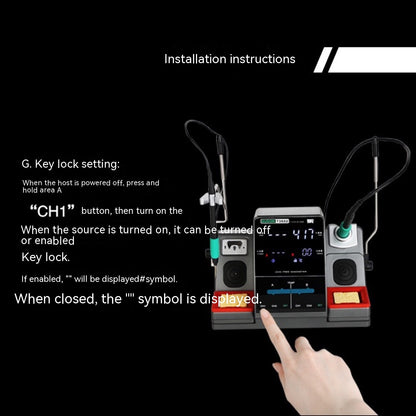 Thermostatic Digital Display Soldering Iron Soldering Station 2-in-1